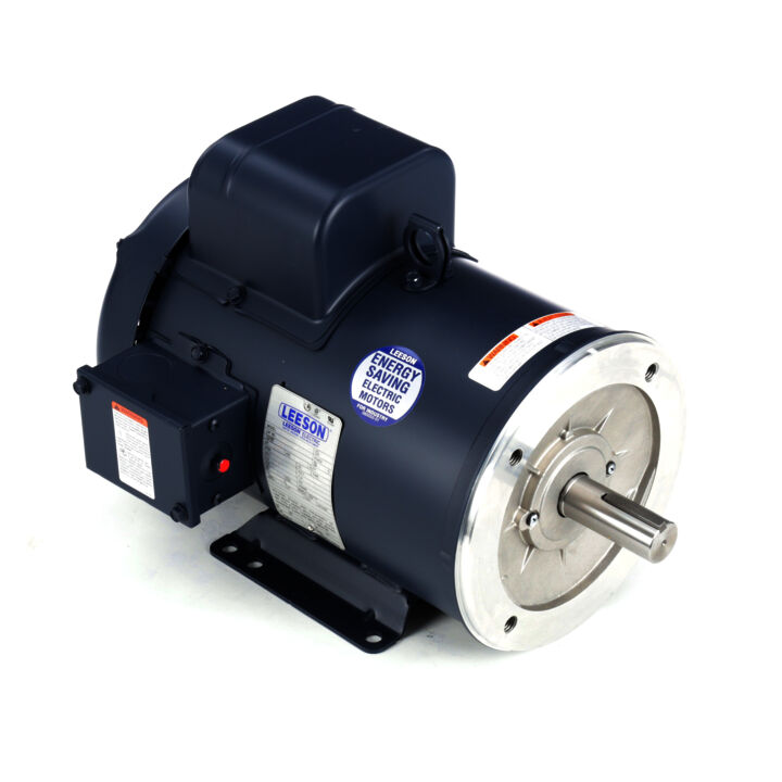 General Purpose Motor, 3 HP, 1 Ph, 60 Hz, 115/208-230 V, 1800 RPM, 184TC Frame, TEFC