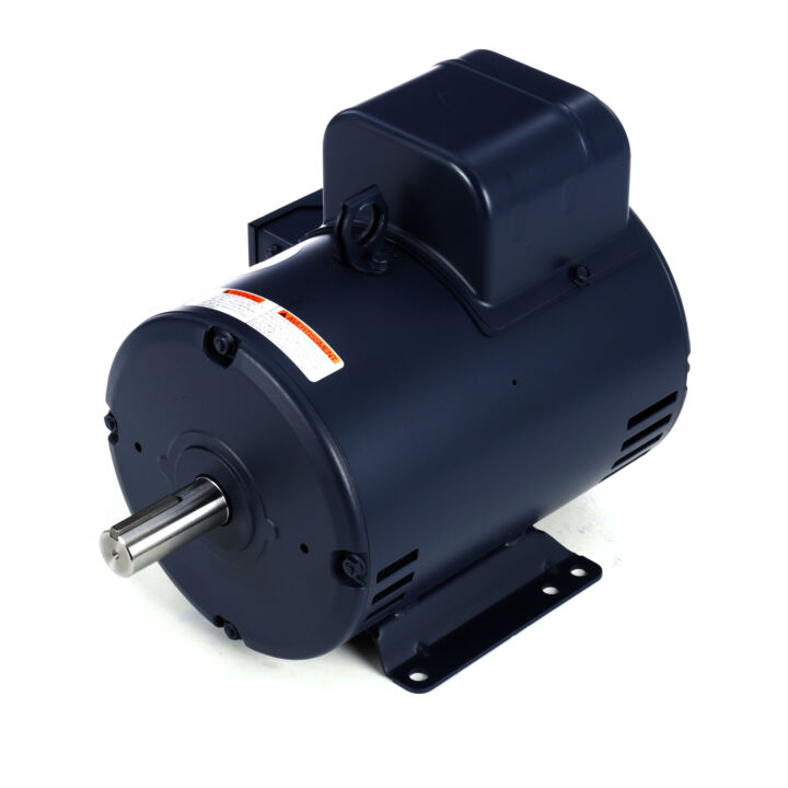 Air Compressor Motor, 5 HP, 1 Ph, 60 Hz, 208-230 V, 1800 RPM, 184T Frame, DP