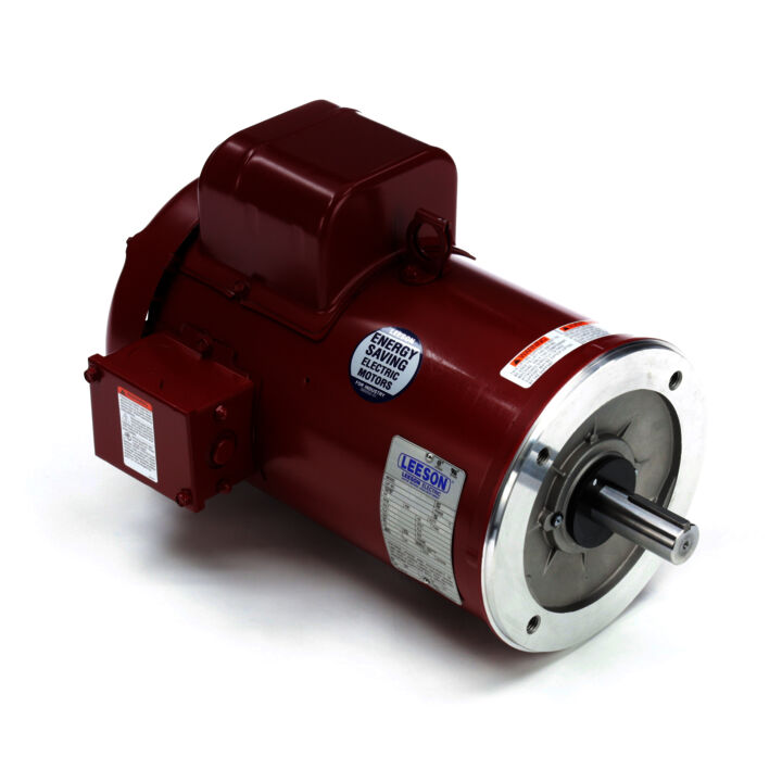 Agricultural Motor, 5 HP, 1 Ph, 60 Hz, 230 V, 1800 RPM, 184TC Frame, TEFC