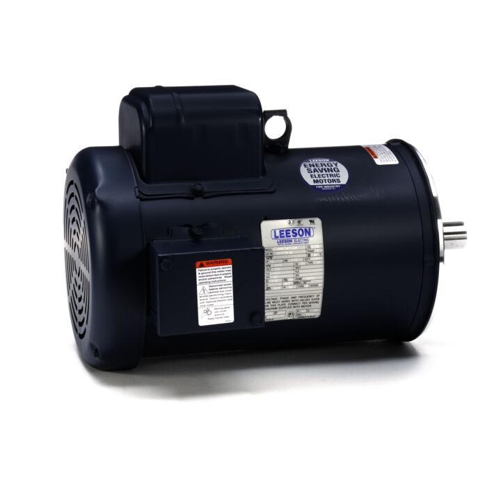 General Purpose Motor, 5 HP, 1 Ph, 60 Hz, 230 V, 3600 RPM, 184TC Frame, TEFC