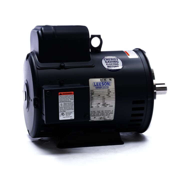 General Purpose Motor, 5 HP, 1 Ph, 60 Hz, 208-230 V, 3600 RPM, 184TC Frame, DP