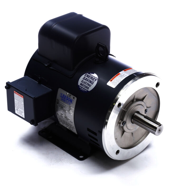 General Purpose Motor, 5 HP, 1 Ph, 60 Hz, 208-230 V, 3600 RPM, 184TC Frame, DP