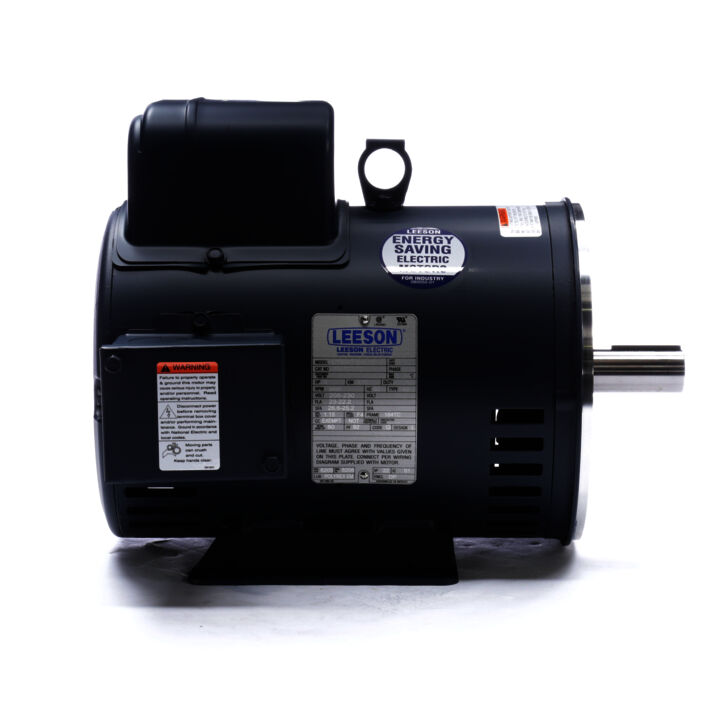 General Purpose Motor, 5 HP, 1 Ph, 60 Hz, 208-230 V, 3600 RPM, 184TC Frame, DP