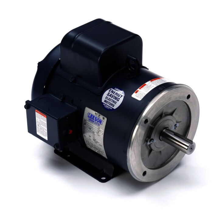 General Purpose Motor, 3 HP, 1 Ph, 60 Hz, 230 V, 1800 RPM, 184TC Frame, TEFC