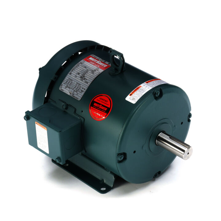 General Purpose Motor, 3 & 3 HP, 3 Ph, 60 & 50 Hz, 230/460 & 190/380 V, 3600 & 3000 RPM, 182T Frame, TEFC