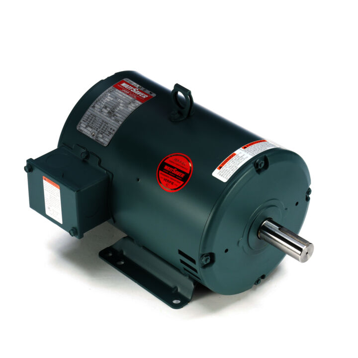 General Purpose Motor, 5 HP, 3 Ph, 60 Hz, 230/460 V, 3600 RPM, 184T Frame, DP