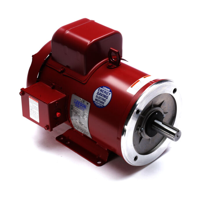 Agricultural Motor, 3 HP, 1 Ph, 60 Hz, 230 V, 1800 RPM, 184TC Frame, TEFC