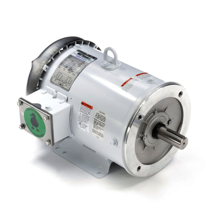 General Purpose Motor, 5 HP, 3 Ph, 60 Hz, 230/460 V, 1800 RPM, 184TC Frame, TEFC