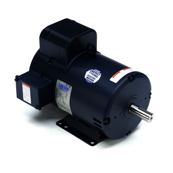 Air Compressor Motor, 7.50 HP, 1 Ph, 60 Hz, 208-230 V, 3600 RPM, 184T Frame, DP