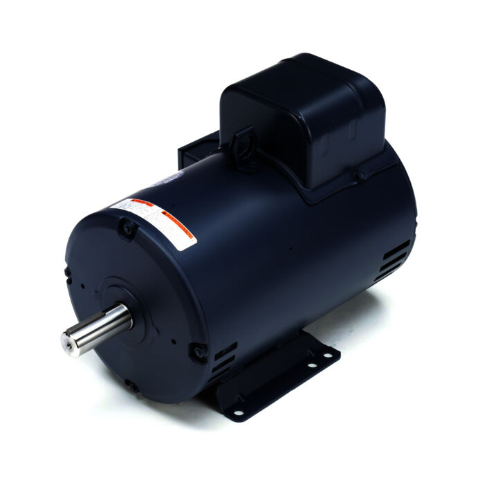 Air Compressor Motor, 7.50 HP, 1 Ph, 60 Hz, 208-230 V, 3600 RPM, 184T Frame, DP