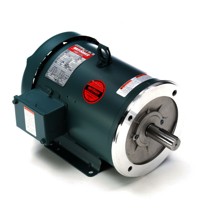 General Purpose Motor, 5 & 5 HP, 3 Ph, 60 & 50 Hz, 230/460 & 190/380 V, 3600 & 3000 RPM, 184TC Frame, TEFC