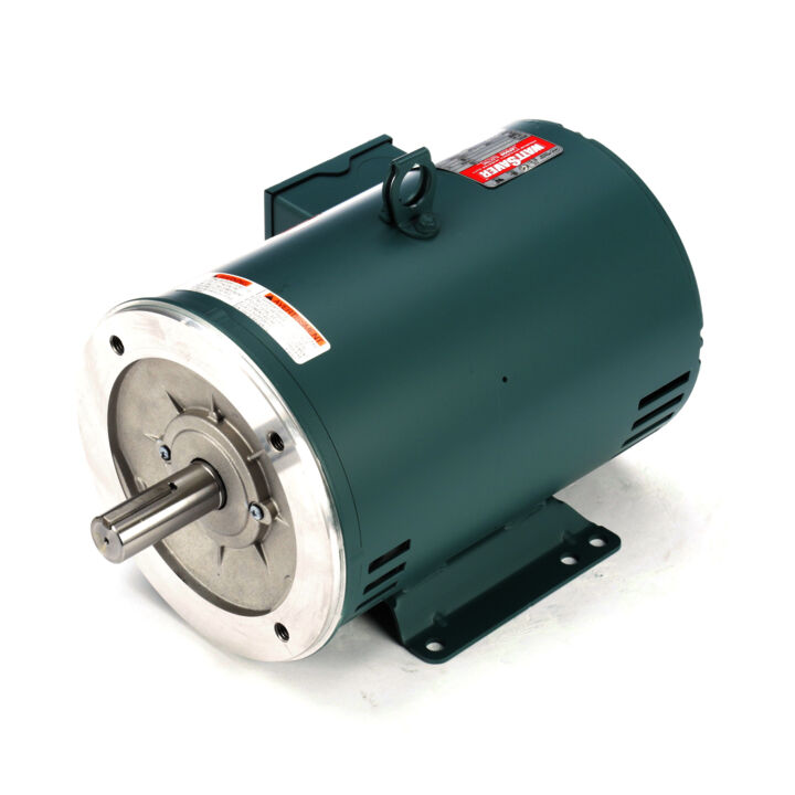 General Purpose Motor, 5 HP, 3 Ph, 60 Hz, 230/460 V, 3600 RPM, 184TC Frame, DP