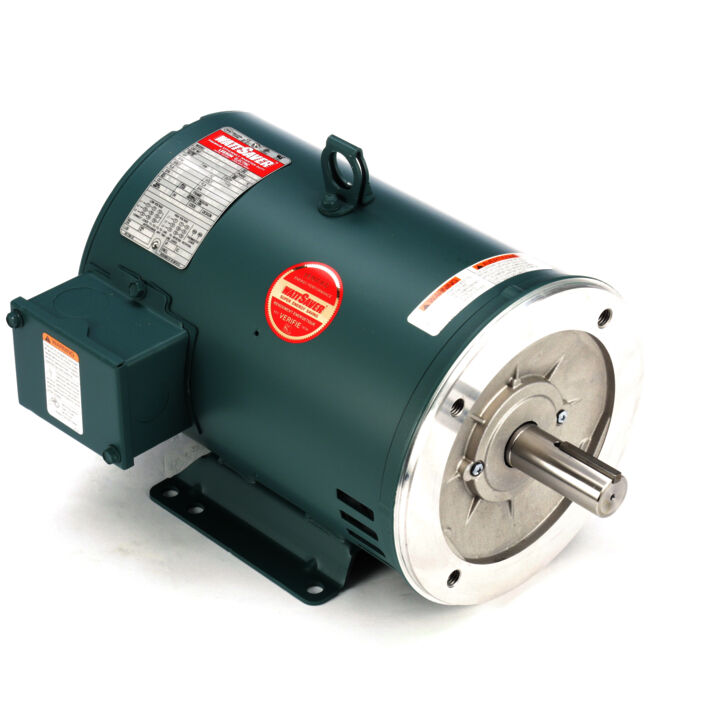 General Purpose Motor, 5 HP, 3 Ph, 60 Hz, 230/460 V, 3600 RPM, 184TC Frame, DP