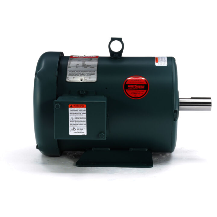 Special Voltage Motor, 5 HP, 3 Ph, 60 Hz, 575 V, 3600 RPM, 184T Frame, TEFC