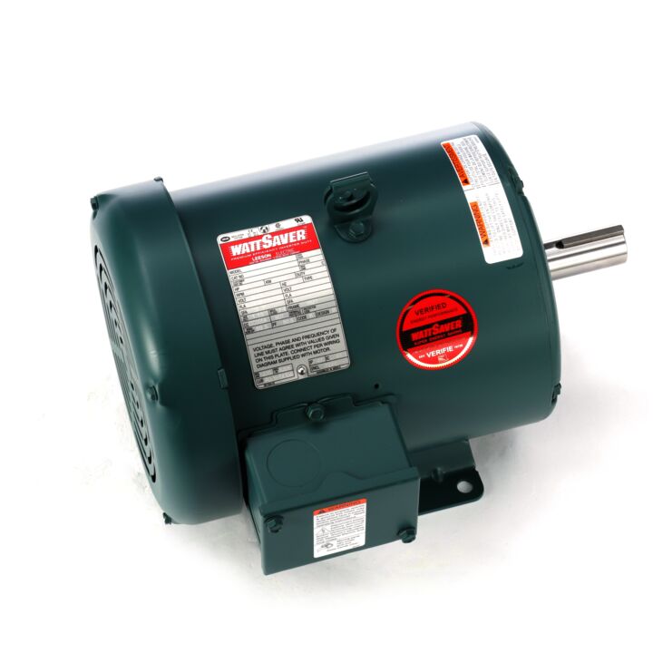 Special Voltage Motor, 3 HP, 3 Ph, 60 Hz, 575 V, 1800 RPM, 182T Frame, TEFC