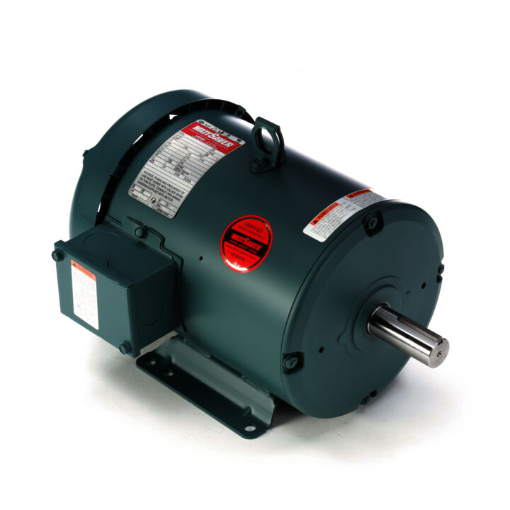 Special Voltage Motor, 2 HP, 3 Ph, 60 Hz, 575 V, 1200 RPM, 184T Frame, TEFC