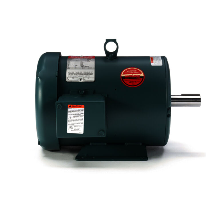 Special Voltage Motor, 2 HP, 3 Ph, 60 Hz, 575 V, 1200 RPM, 184T Frame, TEFC