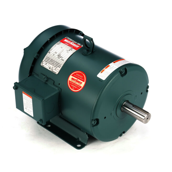 Special Voltage Motor, 3 HP, 3 Ph, 60 Hz, 575 V, 1800 RPM, 182T Frame, TEFC