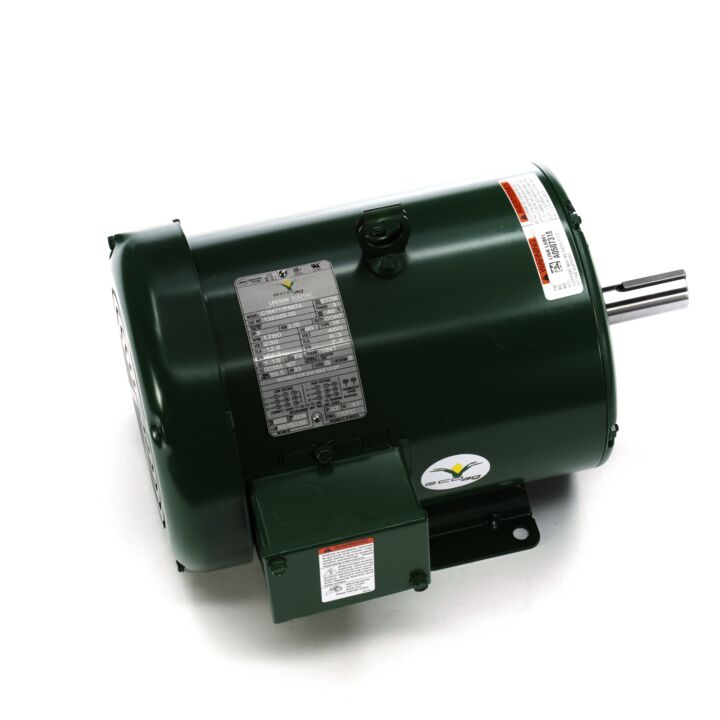 Agricultural Motor, 5 HP, 3 Ph, 60 Hz, 230/460 V, 1800 RPM, 184T Frame, TEFC