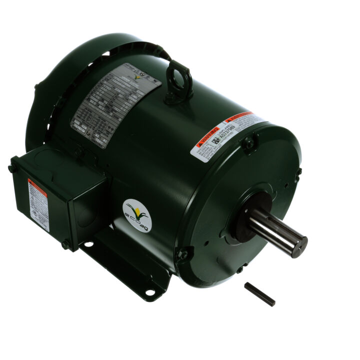 Agricultural Motor, 3 HP, 3 Ph, 60 Hz, 230/460 V, 1800 RPM, 182T Frame, TEFC