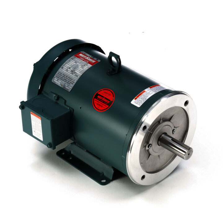 General Purpose Motor, 7.50 & 5 HP, 3 Ph, 60 & 50 Hz, 230/460 & 190/380 V, 3600 & 3000 RPM, 184TC Frame, TEFC