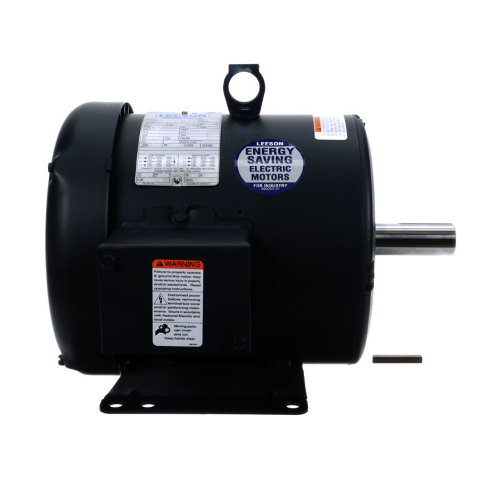 General Purpose Motor, 1 HP, 3 Ph, 60 Hz, 230/460 V, 900 RPM, 182T Frame, TEFC