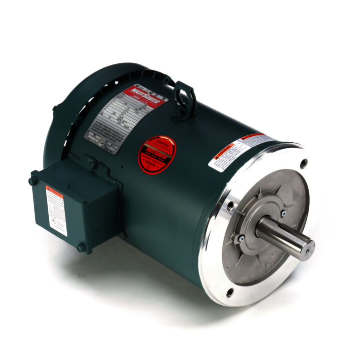 General Purpose Motor, 2 HP, 3 Ph, 60 Hz, 230/460 V, 1200 RPM, 184TC Frame, TEFC