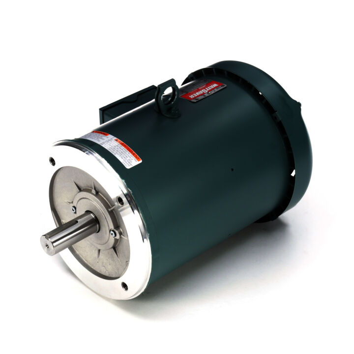 General Purpose Motor, 2 HP, 3 Ph, 60 Hz, 230/460 V, 1200 RPM, 184TC Frame, TEFC