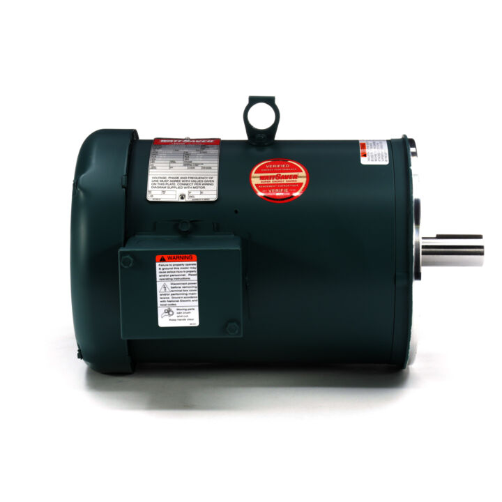 General Purpose Motor, 2 HP, 3 Ph, 60 Hz, 230/460 V, 1200 RPM, 184TC Frame, TEFC
