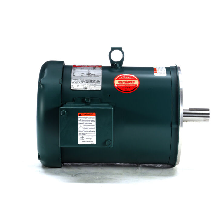 General Purpose Motor, 1.50 HP, 3 Ph, 60 Hz, 208-230/460 V, 1200 RPM, 182TC Frame, TEFC