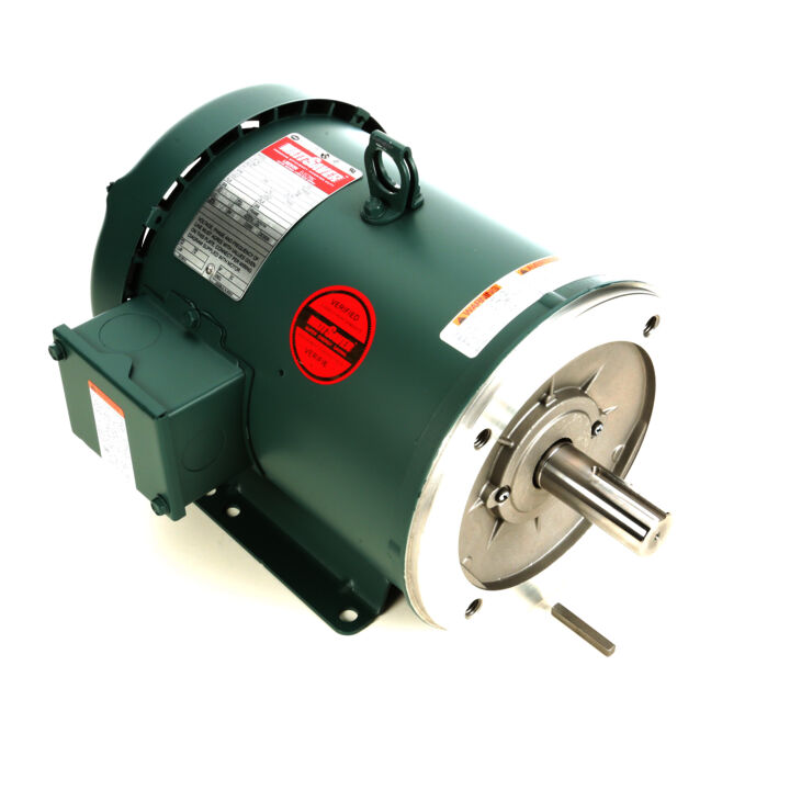 General Purpose Motor, 1.50 HP, 3 Ph, 60 Hz, 230/460 V, 1200 RPM, 182TC Frame, TEFC