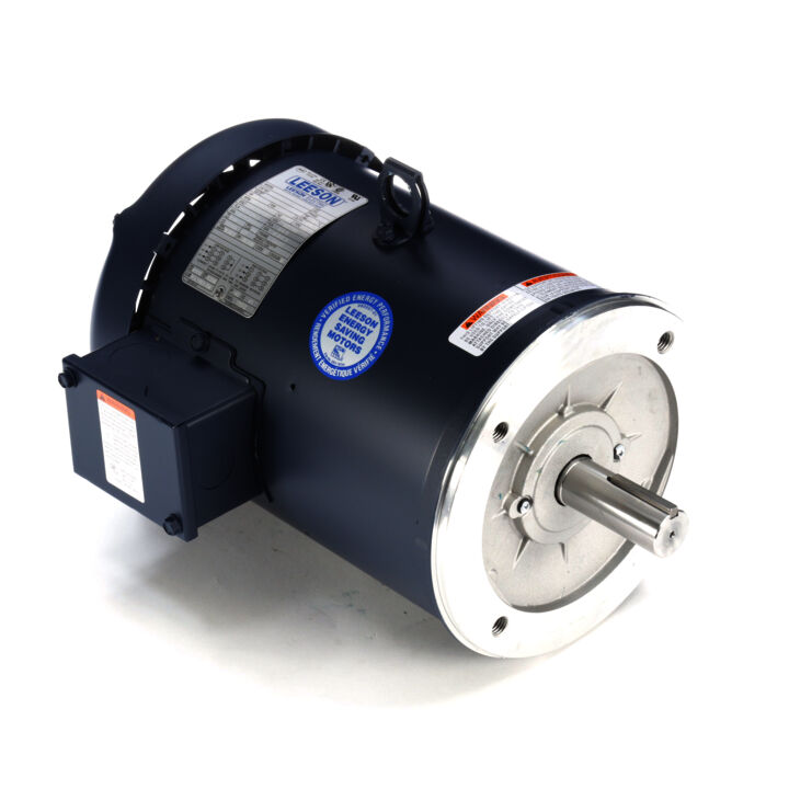 General Purpose Motor, 5 & 3 HP, 3 Ph, 60 & 50 Hz, 208-230/460 & 190/380 V, 3600 & 3000 RPM, 184TC Frame, TEFC