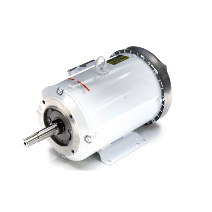 Washdown Pump Motor, 7.50 & 5 HP, 3 Ph, 60 & 50 Hz, 230/460 & 190/380 V, 3600 & 3000 RPM, 184JM Frame, TEFC