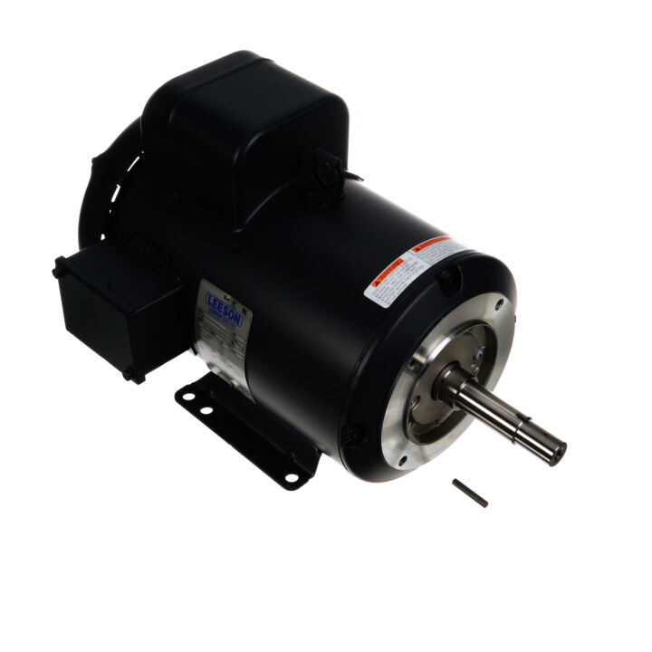 Close-Coupled Pump Motor, 5 HP, 1 Ph, 60 Hz, 230 V, 3600 RPM, 184JM Frame, TEFC