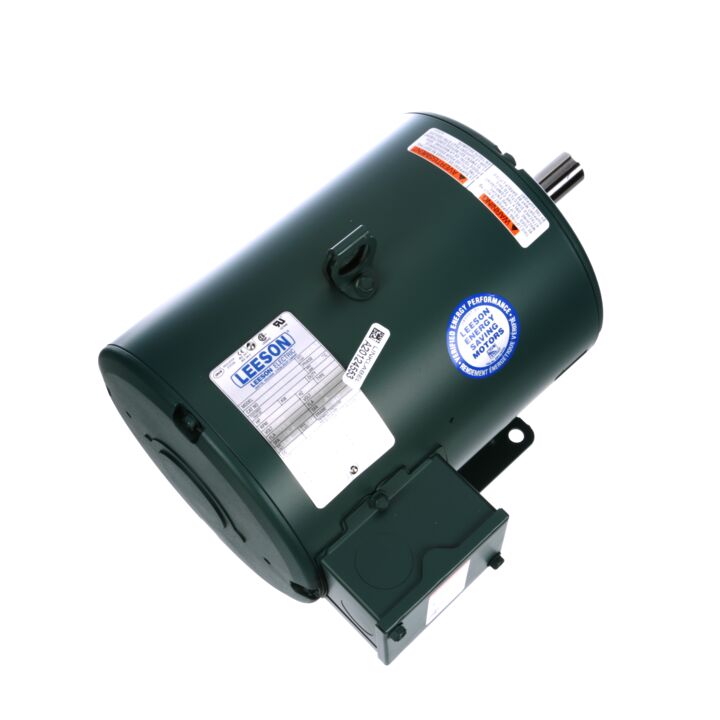 Special Voltage Motor, 5 HP, 3 Ph, 60 Hz, 208/416 V, 1800 RPM, 184T Frame, DP