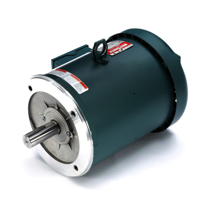 Special Voltage Motor, 3 HP, 3 Ph, 60 Hz, 575 V, 1800 RPM, 182TC Frame, TEFC