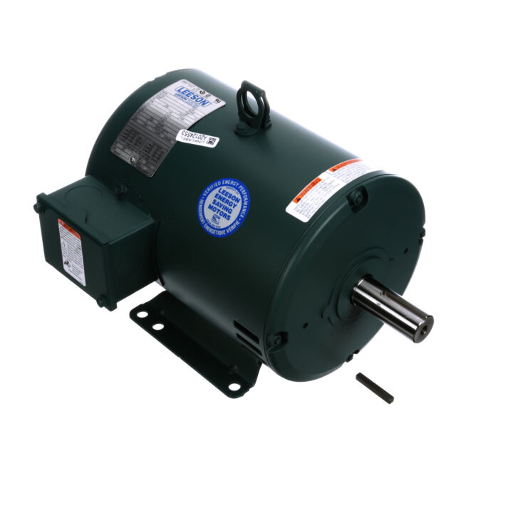 Special Voltage Motor, 5 HP, 3 Ph, 60 Hz, 208/416 V, 1800 RPM, 184T Frame, DP