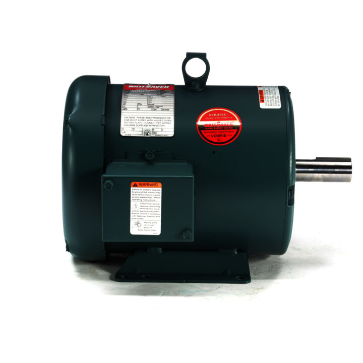 Special Voltage Motor, 3 HP, 3 Ph, 60 Hz, 208/416 V, 1800 RPM, 182T Frame, TEFC