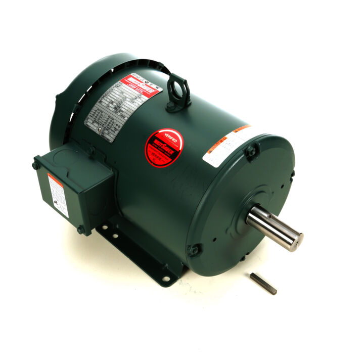 Special Voltage Motor, 5 HP, 3 Ph, 60 Hz, 200-208/400-416 V, 1800 RPM, 184T Frame, TEFC