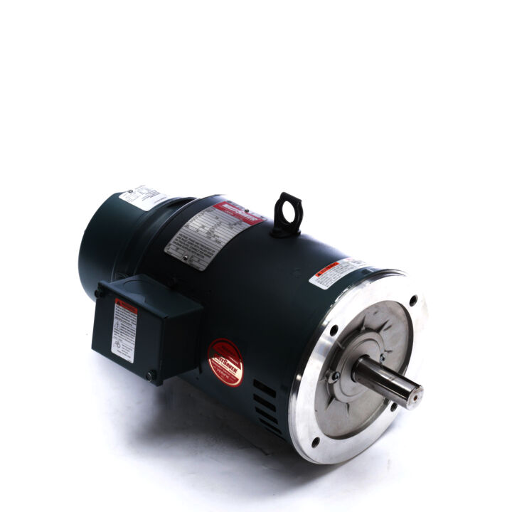 Brake Motor, 3 HP, 3 Ph, 60 Hz, 230/460 V, 1800 RPM, 182TC Frame, DP