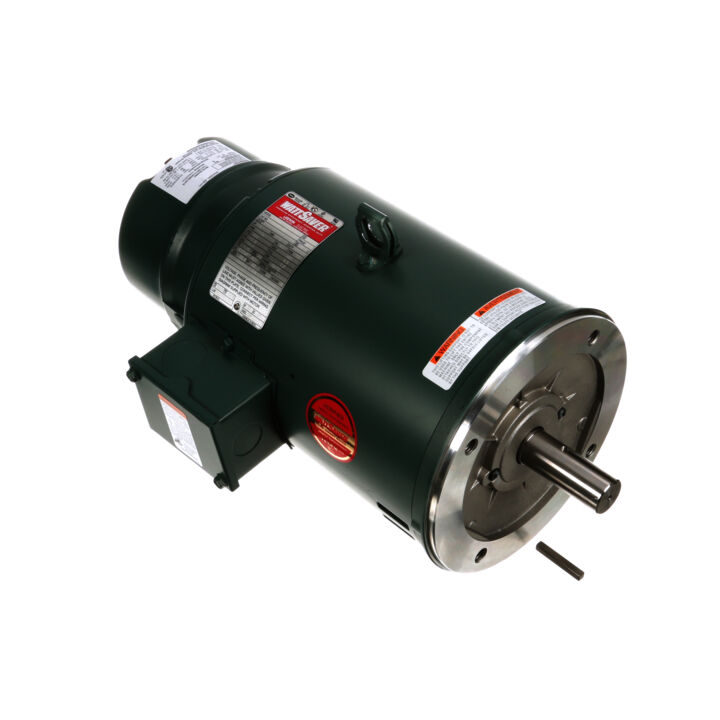 Brake Motor, 5 HP, 3 Ph, 60 Hz, 230/460 V, 1800 RPM, 184TC Frame, DP