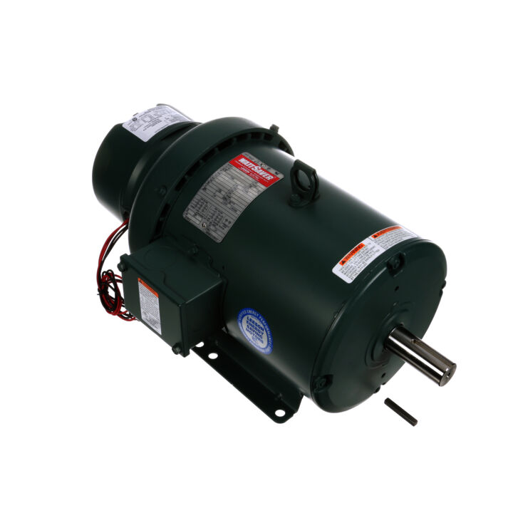 Brake Motor, 2 HP, 3 Ph, 60 Hz, 230/460 V, 1200 RPM, 184T Frame, TEFC