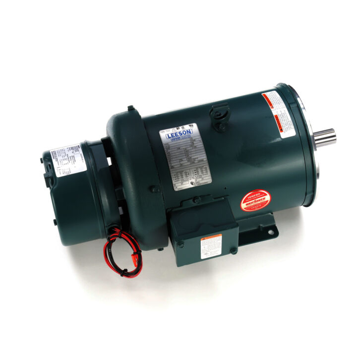 Brake Motor, 3 HP, 3 Ph, 60 Hz, 230/460 V, 1800 RPM, 182TC Frame, TEFC