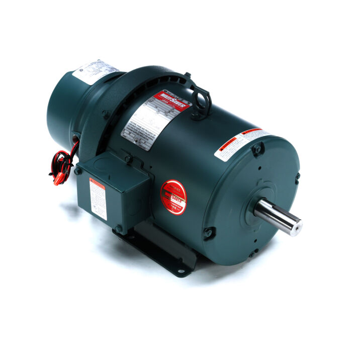 Brake Motor, 3 HP, 3 Ph, 60 Hz, 230/460 V, 1800 RPM, 182T Frame, TEFC