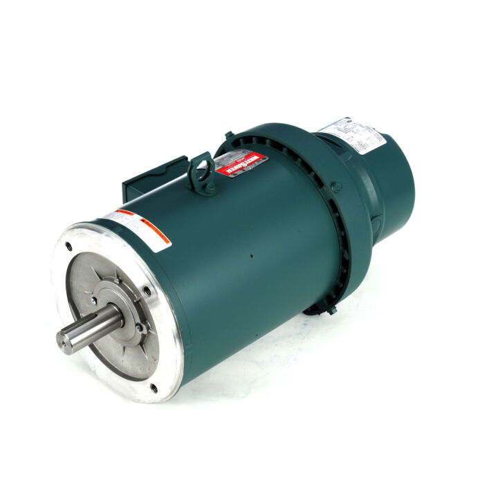 Brake Motor, 3 HP, 3 Ph, 60 Hz, 230/460 V, 1800 RPM, 182TC Frame, TEFC