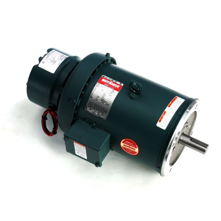 Brake Motor, 3 HP, 3 Ph, 60 Hz, 230/460 V, 1800 RPM, 182TC Frame, TEFC