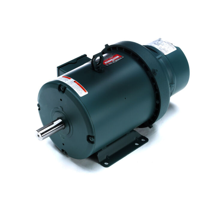 Brake Motor, 3 HP, 3 Ph, 60 Hz, 230/460 V, 1800 RPM, 182T Frame, TEFC