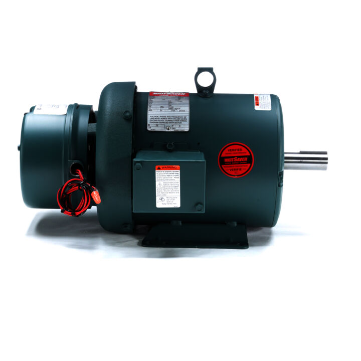 Brake Motor, 3 HP, 3 Ph, 60 Hz, 230/460 V, 1800 RPM, 182T Frame, TEFC