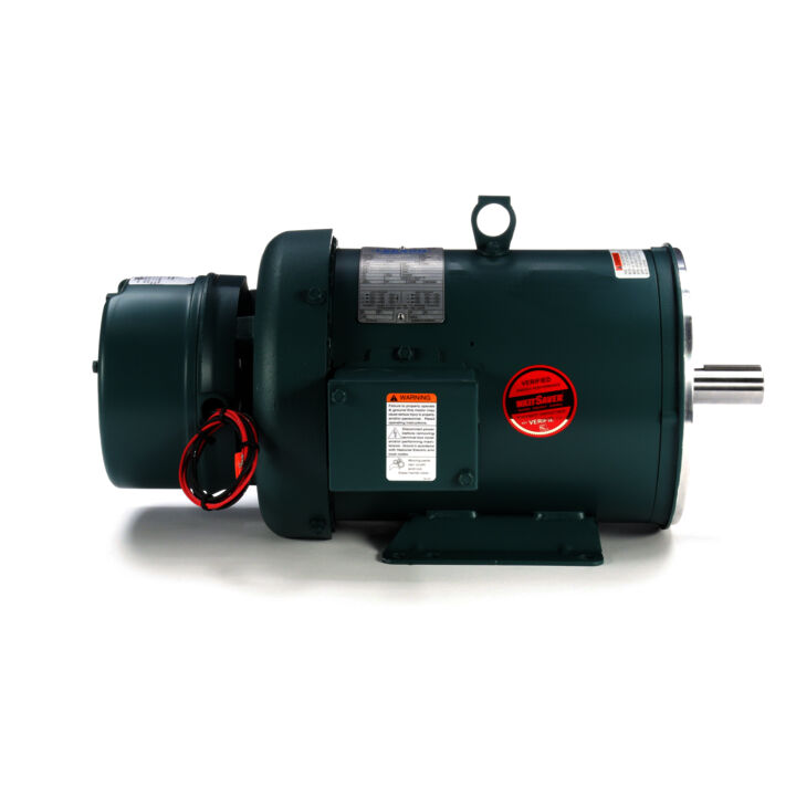 Brake Motor, 3 HP, 3 Ph, 60 Hz, 230/460 V, 1800 RPM, 182TC Frame, TEFC