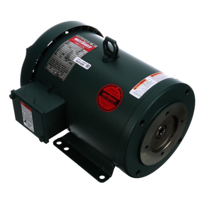 Hydraulic Motor, 5 & 3 HP, 3 Ph, 60 & 50 Hz, 230/460 & 190/380 V, 1800 & 1500 RPM, 184TZ Frame, TEFC